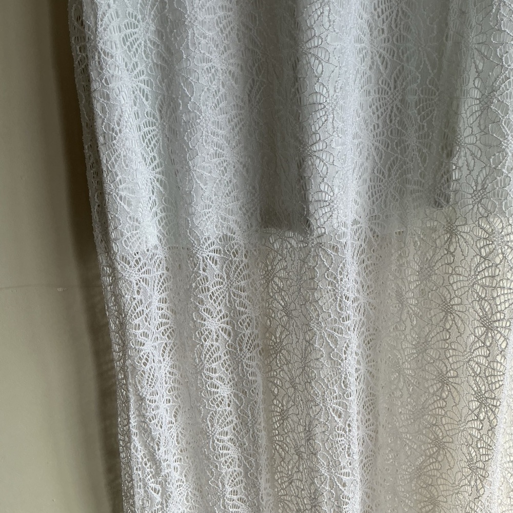 White Lace Maxi Dress Tommy Bahama Women’s M Elegant Beach Resort Romantic Boho - Picture 7 of 10